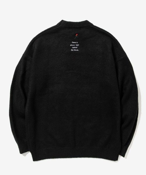 rehacer（レアセル）の「rehacer : Drop Shoulder Loose Knit / ドロップショルダー  ルーズニット（ニット/セーター・メンズ・ブラック/パープル/ベージュ/ブラウン・MEDIUM/LARGE/X-LARGE）」の2枚目の写真