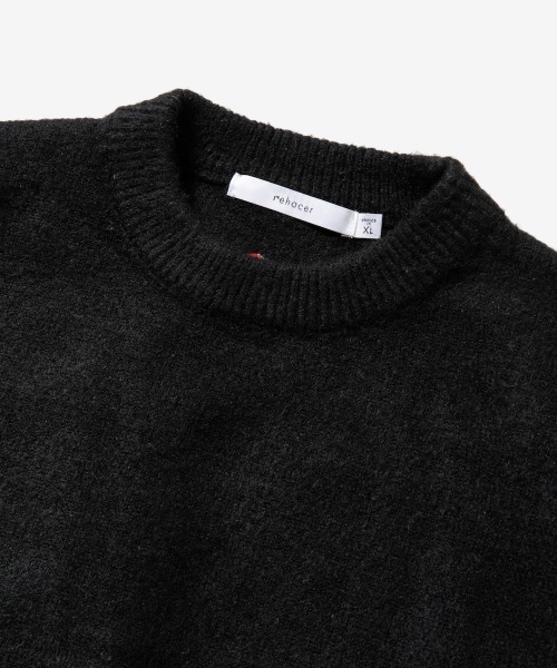 rehacer（レアセル）の「rehacer : Drop Shoulder Loose Knit / ドロップショルダー  ルーズニット（ニット/セーター・メンズ・ブラック/パープル/ベージュ/ブラウン・MEDIUM/LARGE/X-LARGE）」の11枚目の写真