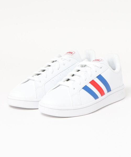 adidas（アディダス）の「《adidas》GRAND COURT BASE SHOES アディダス グランド コート ベース（スニーカー・メンズ・ブラック×ホワイト/トリコロール/ホワイト×ブラック/ダークネイビー・22.5cm/23.0cm/23.5cm/24.0cm/24.5cm/25.0cm/25.5cm/26.0cm/26.5cm/27.0cm/27.5cm/28.0cm/28.5cm/22.0cm）」の1枚目の写真