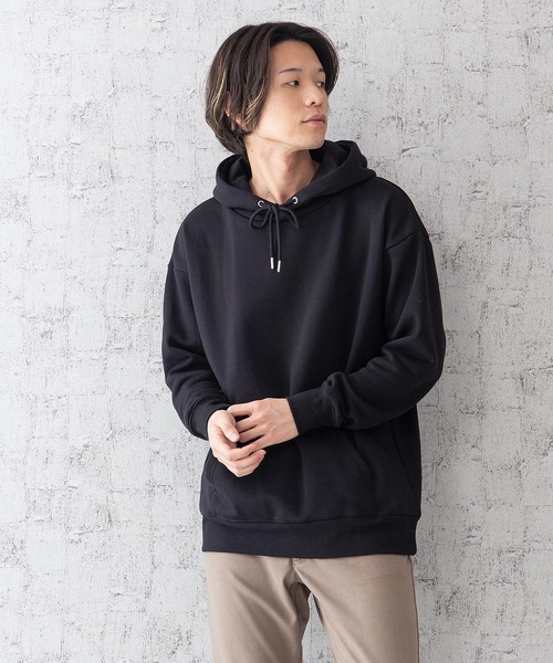 UNIIT(ユニット)の「【UNIIT/ユニット】ヘビーウェイトビッグパーカー オーバーサイズ/ビッグシルエット ヘビーオンス(パーカー・メンズ・ブラック/ブラウン/ホワイト/ピンク/アイボリー・LARGE/X-LARGE/MEDIUM)」の3枚目の写真