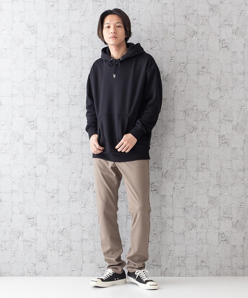UNIIT(ユニット)の「【UNIIT/ユニット】ヘビーウェイトビッグパーカー オーバーサイズ/ビッグシルエット ヘビーオンス(パーカー・メンズ・ブラック/ブラウン/ホワイト/ピンク/アイボリー・LARGE/X-LARGE/MEDIUM)」の11枚目の写真