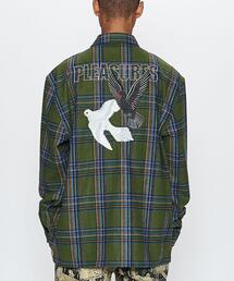 トップス PLEASURES Sherbert Zip Shirts PLEASURES Sherbert Zip Shirts