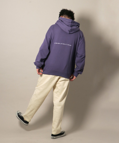 VISION STREET WEAR(ヴィジョンストリートウェア)の「VISION 恐竜パーカー(パーカー・メンズ・オフホワイト/ブラック/パープル・LL/L/M)」の10枚目の写真