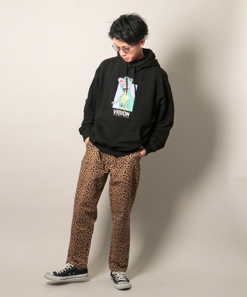 VISION STREET WEAR(ヴィジョンストリートウェア)の「VISION 恐竜パーカー(パーカー・メンズ・オフホワイト/ブラック/パープル・LL/L/M)」の14枚目の写真