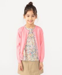 SHIPS（シップス）の「SHIPS KIDS:無地×リバティ カーディガン(100～130cm)（カーディガン/ボレロ・キッズ）」