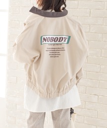 Mysa&Liina | 配色衿刺繍入りBIGブルゾン(ブルゾン)