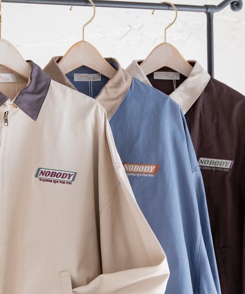 Mysa&Liina（ミーサリーナ）の「配色衿スクールブルゾン（ブルゾン・レディース・チャコールグレー/ブルー/キナリ・M）」の4枚目の写真