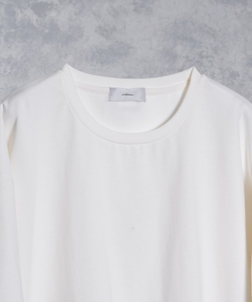 ADRER(アドラー)の「23ss extra quality 超 heavy cotton tough big T / 23SS エクストラクオリティチョウヘビーコットンタフビッグT(Tシャツ/カットソー・メンズ・ミント/グレー/ブラック/ブラウン/ホワイト/ピンク/ブルー系その他/ブルー/グレイッシュベージュ/レッド/イエロー/オレンジ/ダークグリーン/パープル/ライム/ワイン/テラコッタ/チャコールグレー/グレイッシュブルー・X-SMALL/SMALL/MEDIUM/LARGE)」の22枚目の写真