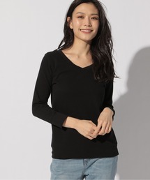 BAYFLOW | ストレッチスムースVネックプルオーバー(Tシャツ/カットソー)