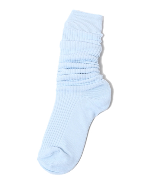 WEGO(ウィゴー)の「WEGO/クシュクシュソックス(ソックス/靴下・レディース・ホワイト/ブラック/グレー/ダークグリーン/ネイビー/ライトパープル/ピンク/ワイン/サックスブルー/イエロー・FREE)」の7枚目の写真