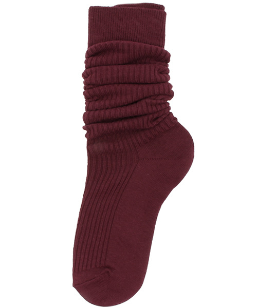 WEGO(ウィゴー)の「WEGO/クシュクシュソックス(ソックス/靴下・レディース・ホワイト/ブラック/グレー/ダークグリーン/ネイビー/ライトパープル/ピンク/ワイン/サックスブルー/イエロー・FREE)」の10枚目の写真