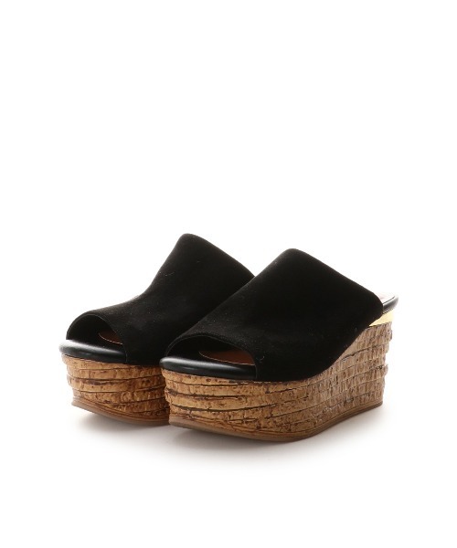 REDYAZEL(レディアゼル)の「ウェッジスエードサンダル(サンダル・レディース・ブラック/ベージュ/キャメル・SMALL/MEDIUM/LARGE)」の2枚目の写真