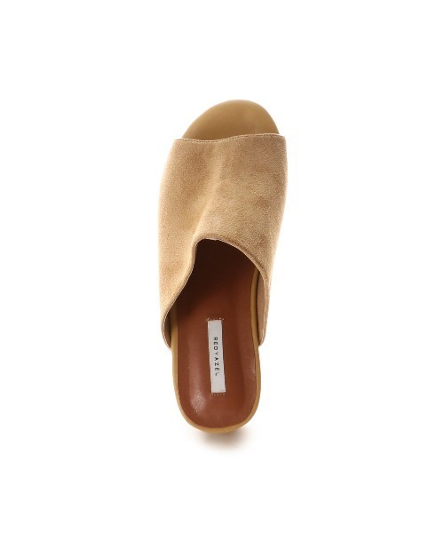 REDYAZEL(レディアゼル)の「ウェッジスエードサンダル(サンダル・レディース・ブラック/ベージュ/キャメル・SMALL/MEDIUM/LARGE)」の6枚目の写真