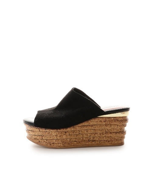 REDYAZEL(レディアゼル)の「ウェッジスエードサンダル(サンダル・レディース・ブラック/ベージュ/キャメル・SMALL/MEDIUM/LARGE)」の4枚目の写真