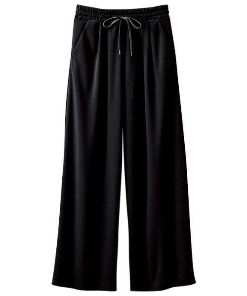 GeeRA(ジーラ)の「接触冷感!リラックスワイドパンツ(その他パンツ・レディース・ブラック/ブラック系その他/オフホワイト/モカ/ブルー・MEDIUM/LARGE/X-LARGE/XX-LARGE)」の6枚目の写真
