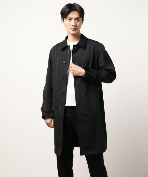 ADAM ET ROPE'(アダムエロペ)の「【アウトレット店舗・WEB限定】【撥水加工】ステンカラーコート(ステンカラーコート・メンズ・ブラック・LL/M/L)」の5枚目の写真