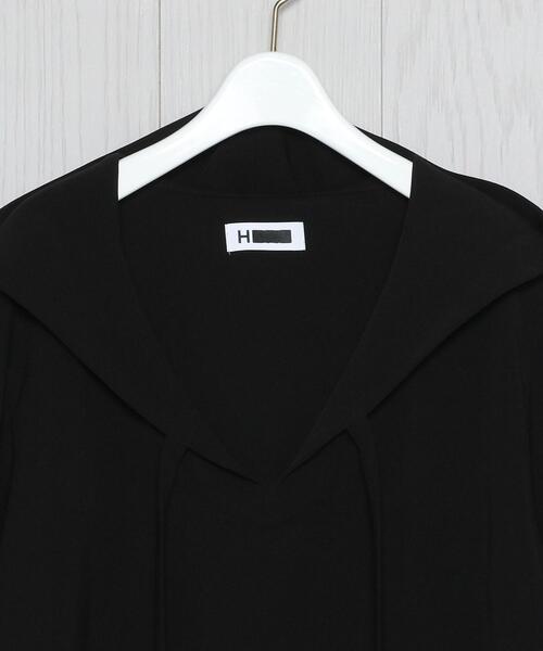 H BEAUTY&YOUTH UNITED ARROWS(エイチビューティーアンドユースユナイテッドアローズ)の「<H>DOUBLE CLOTH HOODIE/パーカー(パーカー・レディース・ホワイト/ブラック・FREE)」の13枚目の写真