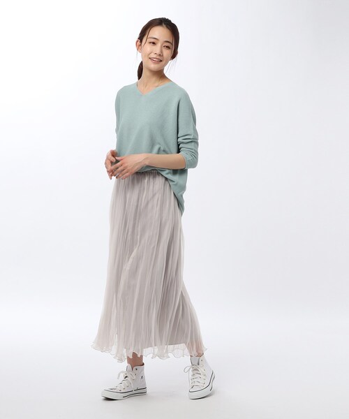 UNTITLED（アンタイトル）の「◆【洗える】ソフトオーガンジーワッシャースカート（スカート・レディース・グレー系/ブラック/マスタード・00/01/02/03/99）」の7枚目の写真