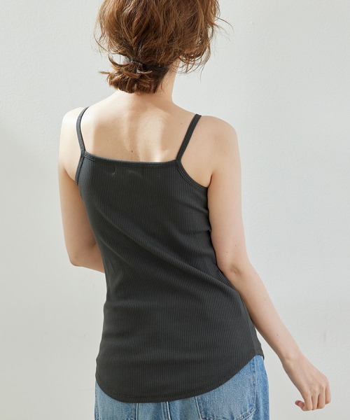 ROPE' PICNIC(ロペピクニック)の「カップ付きアメリカンスリーブキャミソール(キャミソール・レディース・オフホワイト/キャメル/スミクロ・38/36)」の11枚目の写真