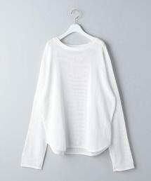 6 | ＜6(ROKU)＞MESH LONG SLEEVE PULLOVER/カットソー(Tシャツ/カットソー)