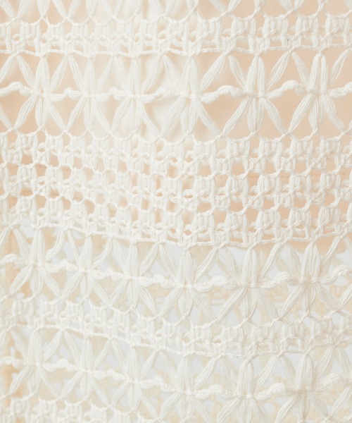 natural couture（ナチュラルクチュール）の「透かし編みレースパンツ（その他パンツ・レディース・ブラック/アイボリー・FREE）」の8枚目の写真