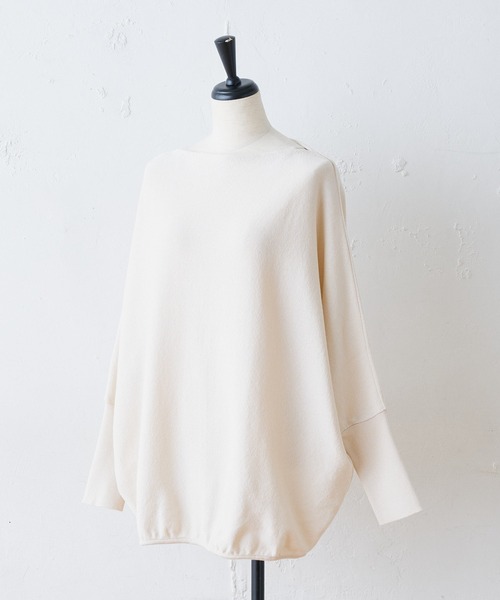 BEARDSLEY（ビアズリー）の「裾ゴムドルマンニット（ニット/セーター・レディース・ネイビー/イエロー/ベージュ・FREE/SMALL）」の9枚目の写真