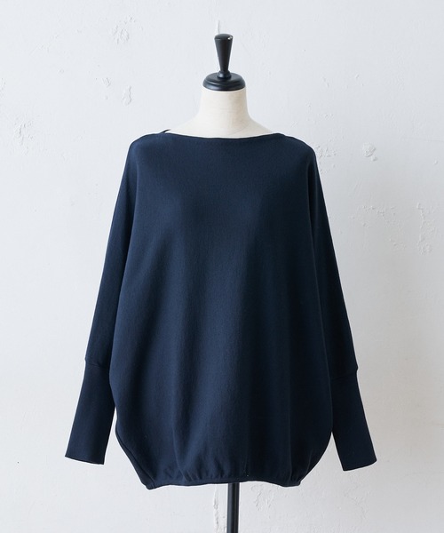 超美品✨BEARDSLEY 裾ゴムドルマンニット　ウール　ブラック BEARDSLEY（ビアズリー）の「裾ゴムドルマンニット（ニット