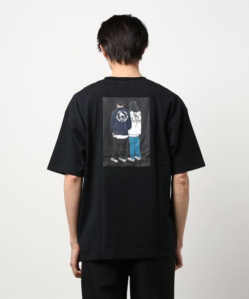 Ressaca（レサーカ）の「別注 allkeonheegraphic  コラボ オーバーサイズ プリントT（Tシャツ/カットソー・メンズ・グレイッシュベージュ/グレー系/グレイッシュブルー/チャコール/ホワイト/ベージュ系/ホワイト系/ブラック系/ブラック/ブルー系・XL/M/L）」の12枚目の写真