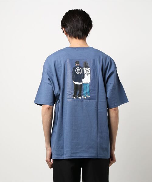 Ressaca（レサーカ）の「別注 allkeonheegraphic  コラボ オーバーサイズ プリントT（Tシャツ/カットソー・メンズ・グレイッシュベージュ/グレー系/グレイッシュブルー/チャコール/ホワイト/ベージュ系/ホワイト系/ブラック系/ブラック/ブルー系・XL/M/L）」の13枚目の写真