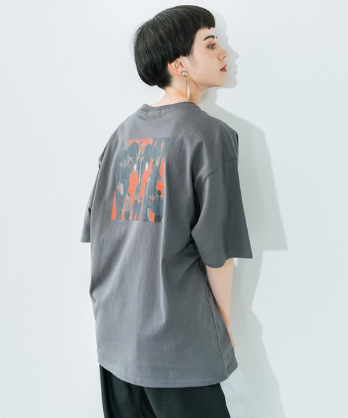 Ressaca（レサーカ）の「別注 allkeonheegraphic  コラボ オーバーサイズ プリントT（Tシャツ/カットソー・メンズ・グレイッシュベージュ/グレー系/グレイッシュブルー/チャコール/ホワイト/ベージュ系/ホワイト系/ブラック系/ブラック/ブルー系・XL/M/L）」の7枚目の写真