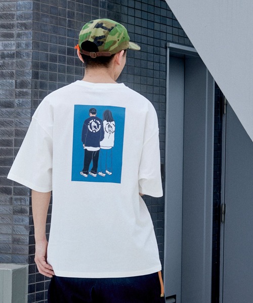 Ressaca（レサーカ）の「別注 allkeonheegraphic  コラボ オーバーサイズ プリントT（Tシャツ/カットソー・メンズ・グレイッシュベージュ/グレー系/グレイッシュブルー/チャコール/ホワイト/ベージュ系/ホワイト系/ブラック系/ブラック/ブルー系・XL/M/L）」の2枚目の写真