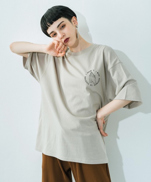 Ressaca（レサーカ）の「別注 allkeonheegraphic  コラボ オーバーサイズ プリントT（Tシャツ/カットソー・メンズ・グレイッシュベージュ/グレー系/グレイッシュブルー/チャコール/ホワイト/ベージュ系/ホワイト系/ブラック系/ブラック/ブルー系・XL/M/L）」の8枚目の写真