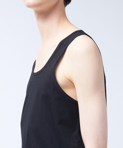 MYSELF ABAHOUSE（マイセルフアバハウス）の「【MYSELF ABAHOUSE】シルケット タンクトップ（タンクトップ・メンズ・ブラウン/グレイッシュベージュ/ネイビー/ダークグリーン/ブラック/ホワイト・46/48）」の11枚目の写真