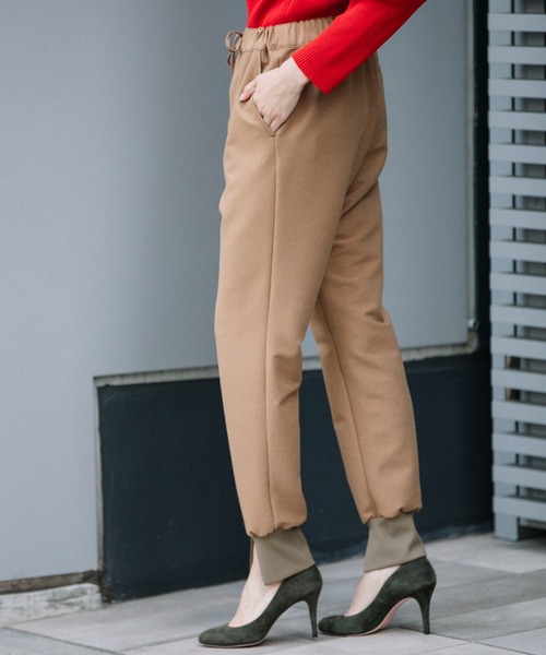 Munich（ミューニック）の「ハイパワーストレッチツイル　スリットリブパンツ(セットアップ可)（その他パンツ・レディース・ブラック/ダークブラウン/キャメル・S/M/XS）」の15枚目の写真