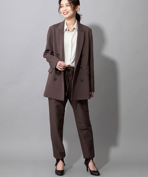 Munich（ミューニック）の「ハイパワーストレッチツイル　スリットリブパンツ(セットアップ可)（その他パンツ・レディース・ブラック/ダークブラウン/キャメル・S/M/XS）」の19枚目の写真