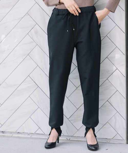 Munich（ミューニック）の「ハイパワーストレッチツイル　スリットリブパンツ(セットアップ可)（その他パンツ・レディース・ブラック/ダークブラウン/キャメル・S/M/XS）」の17枚目の写真