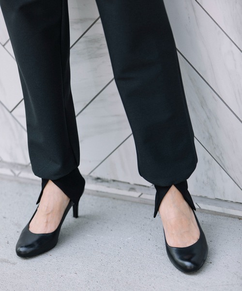 Munich（ミューニック）の「ハイパワーストレッチツイル　スリットリブパンツ(セットアップ可)（その他パンツ・レディース・ブラック/ダークブラウン/キャメル・S/M/XS）」の7枚目の写真