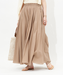 Rouge vif | ローンギャザースカート(スカート)