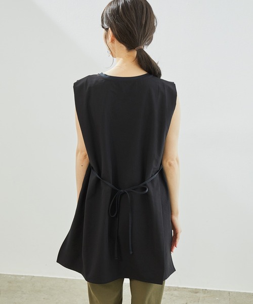 ROPE' PICNIC（ロペピクニック）の「80シルケットチュニックトップス（Tシャツ/カットソー・レディース・ブラック/ホワイト/ベージュ系その他/サックスブルー・38）」の21枚目の写真