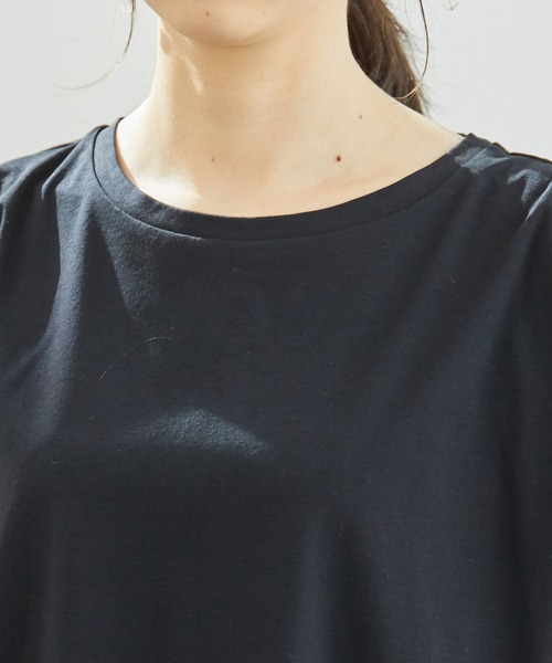 ROPE' PICNIC（ロペピクニック）の「80シルケットチュニックトップス（Tシャツ/カットソー・レディース・ブラック/ホワイト/ベージュ系その他/サックスブルー・38）」の10枚目の写真