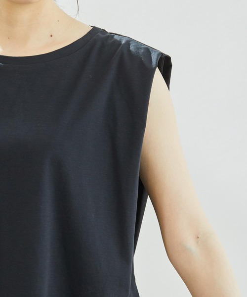 ROPE' PICNIC（ロペピクニック）の「80シルケットチュニックトップス（Tシャツ/カットソー・レディース・ブラック/ホワイト/ベージュ系その他/サックスブルー・38）」の17枚目の写真