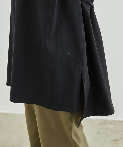 ROPE' PICNIC（ロペピクニック）の「80シルケットチュニックトップス（Tシャツ/カットソー・レディース・ブラック/ホワイト/ベージュ系その他/サックスブルー・38）」の15枚目の写真