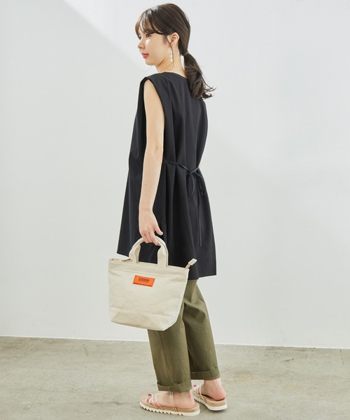 ROPE' PICNIC（ロペピクニック）の「80シルケットチュニックトップス（Tシャツ/カットソー・レディース・ブラック/ホワイト/ベージュ系その他/サックスブルー・38）」の20枚目の写真