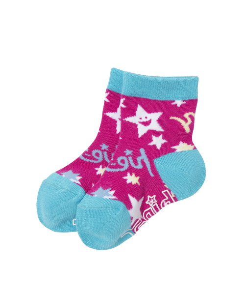 X-girl Stages(エックスガールステージス)の「SOCKS TWINKLE(ソックス/靴下・キッズ・ピンク/グリーン/ネイビー・SMALL/MEDIUM/LARGE)」の1枚目の写真