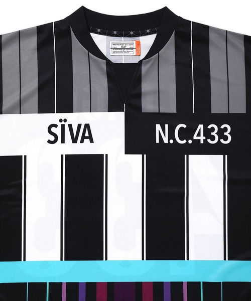 SIVA（シヴァ）の「SIVA シヴァ / FOOTBALL WIDE SHIRTS フットボールワイドシャツ ビッグシルエット / 21C-S-06-02（Tシャツ/カットソー・メンズ・カーキ/ブラック系その他・3/2）」の14枚目の写真