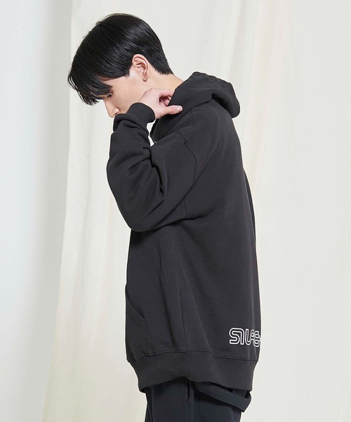 SILAS（サイラス）の「PRINT  BIG SWEAT HOODIE OUTLINE LOGO（パーカー・メンズ・ブルー/ネイビー/オフホワイト/ブラック・SMALL/X-LARGE/MEDIUM/LARGE）」の8枚目の写真