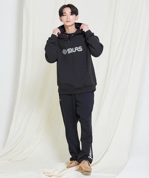 SILAS（サイラス）の「PRINT  BIG SWEAT HOODIE OUTLINE LOGO（パーカー・メンズ・ブルー/ネイビー/オフホワイト/ブラック・SMALL/X-LARGE/MEDIUM/LARGE）」の18枚目の写真