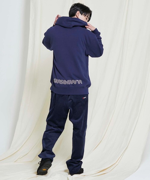 SILAS（サイラス）の「PRINT  BIG SWEAT HOODIE OUTLINE LOGO（パーカー・メンズ・ブルー/ネイビー/オフホワイト/ブラック・SMALL/X-LARGE/MEDIUM/LARGE）」の9枚目の写真