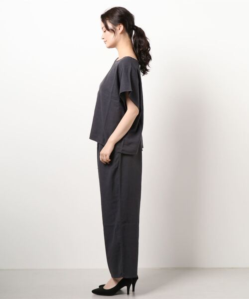 Grand PARK（グランドパーク）の「半袖カットソーセットアップ（アンサンブル・レディース・ベージュ/チャコールグレー/カーキ・FREE）」の11枚目の写真