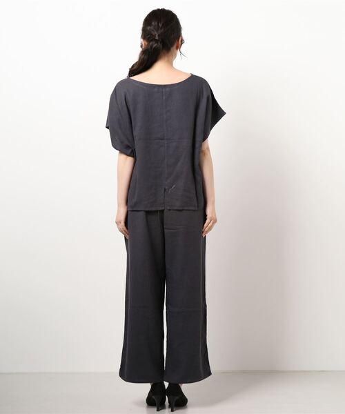 Grand PARK（グランドパーク）の「半袖カットソーセットアップ（アンサンブル・レディース・ベージュ/チャコールグレー/カーキ・FREE）」の8枚目の写真